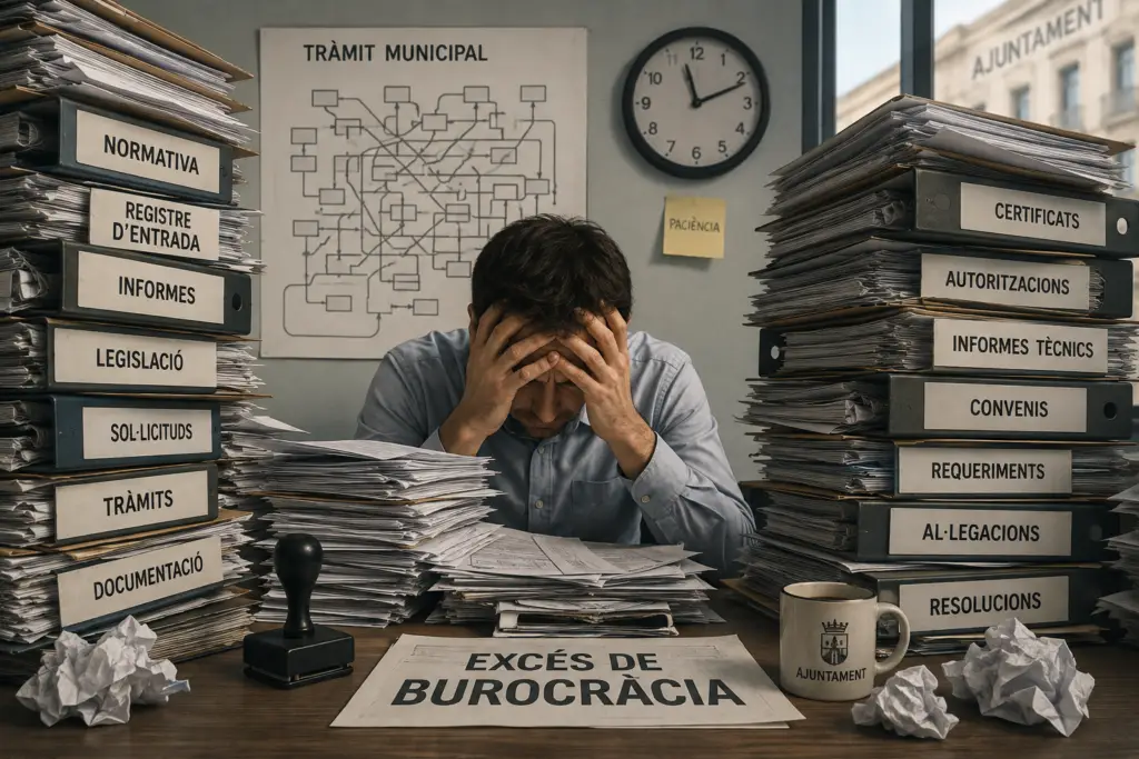 Recreació de la burocràcia a l'ajuntament