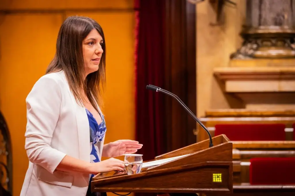 Diputada Irene Negre al Ple del Parlament