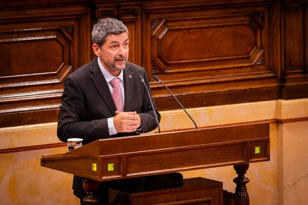 El diputat de Junts, Joan Canadell, al Ple del Parlament.