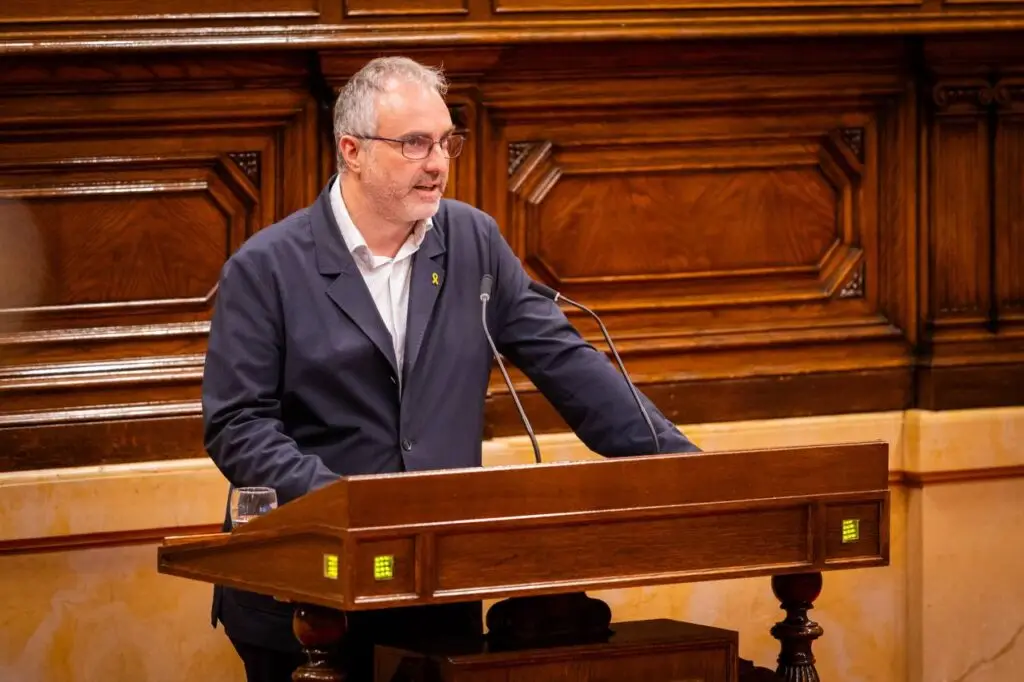 El diputat Jordi Fàbrega al Ple del Parlament