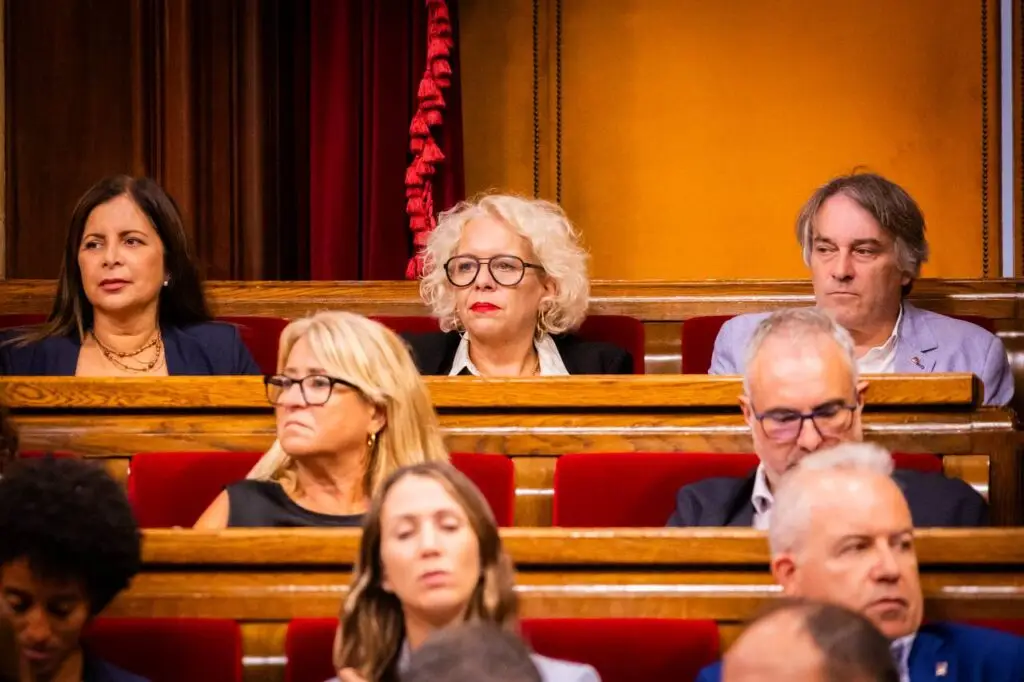 La diputada de Junts, Mònica Gallardo, al Ple del Parlament
