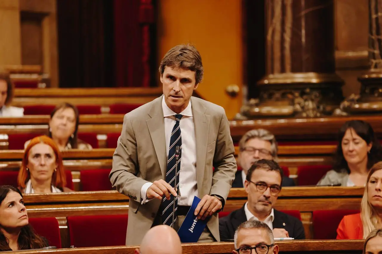 El portaveu Salvador Vergés al Ple del Parlament
