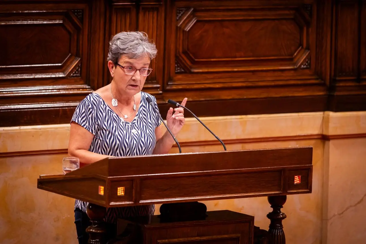 La diputada Carme Renedo al Ple del Parlament